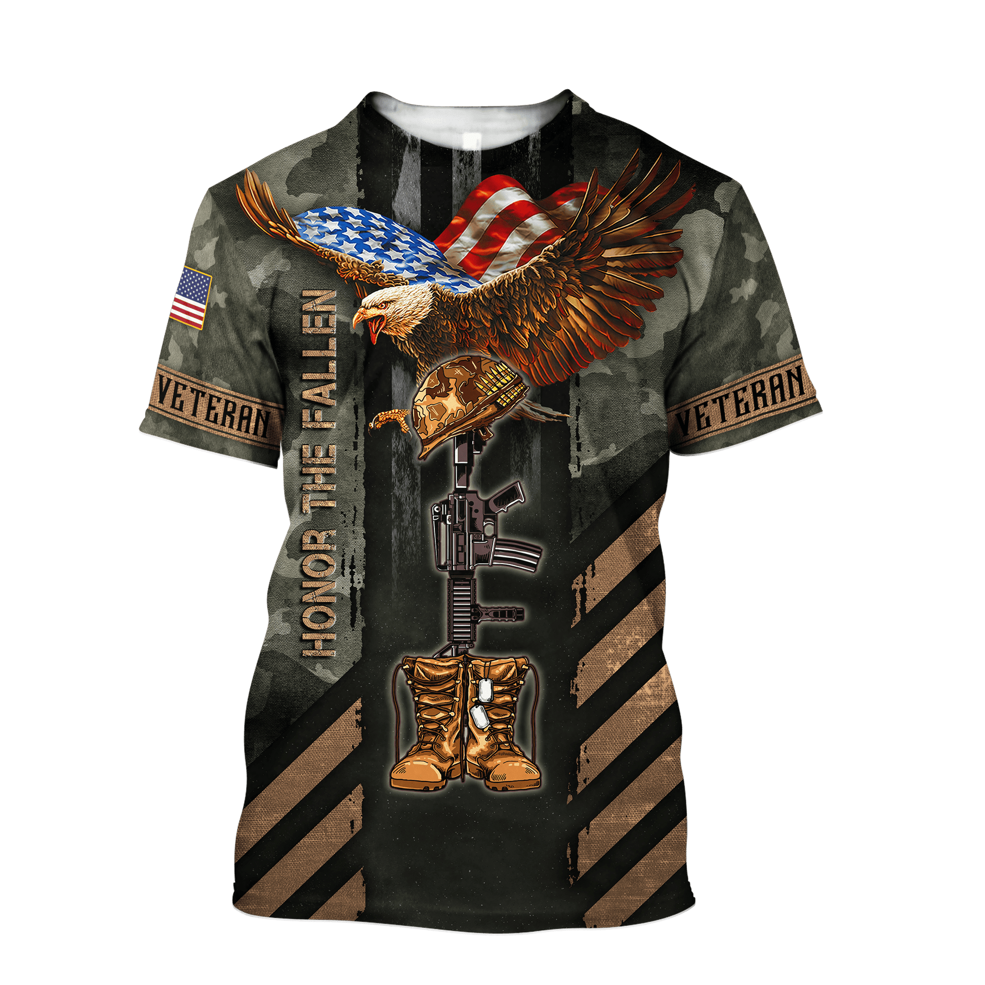 US Veteran - Eagle Honor The Fallen 3D All Over Printed Unisex Shirts MH17082203 - VET , Gifts for veterans