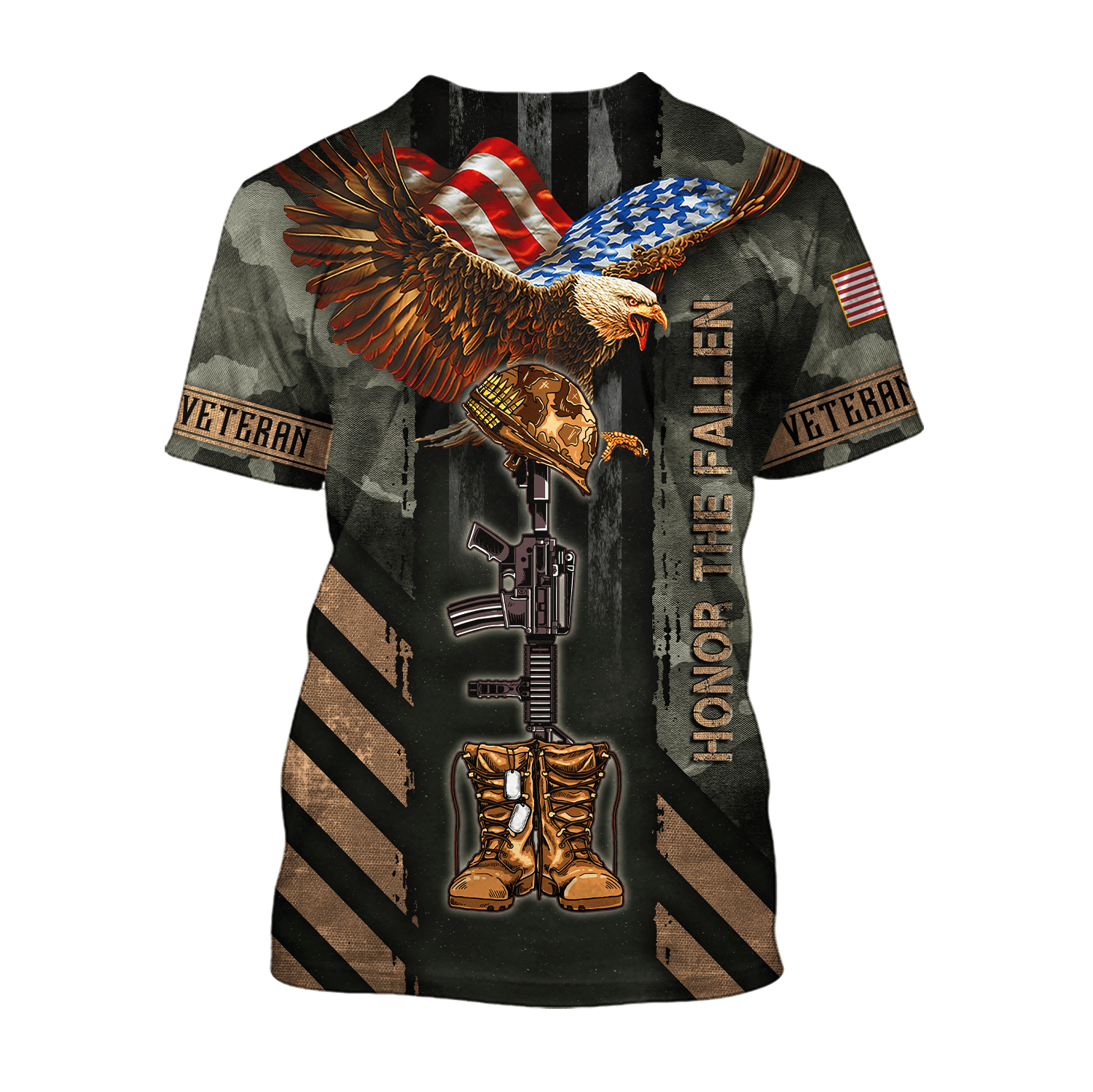US Veteran - Eagle Honor The Fallen 3D All Over Printed Unisex Shirts MH17082203 - VET , Gifts for veterans