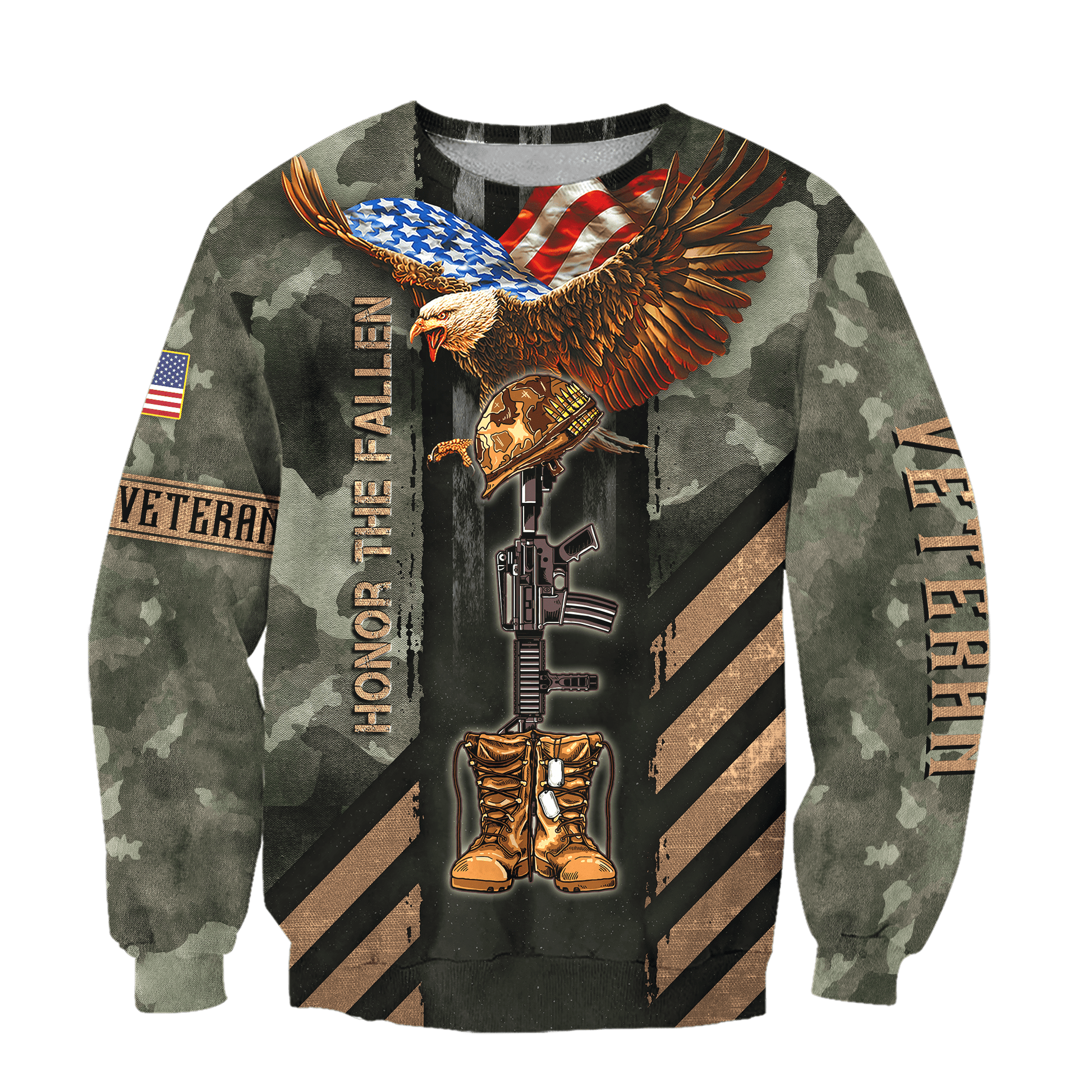 US Veteran - Eagle Honor The Fallen 3D All Over Printed Unisex Shirts MH17082203 - VET , Gifts for veterans