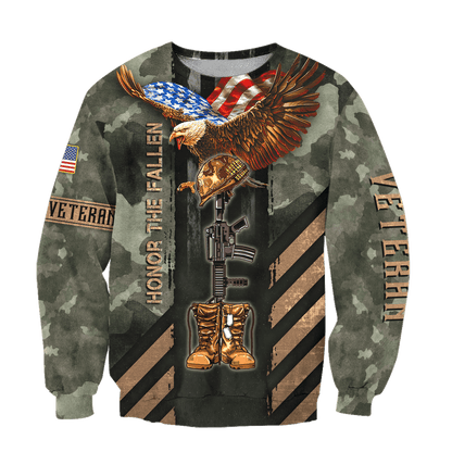 US Veteran - Eagle Honor The Fallen 3D All Over Printed Unisex Shirts MH17082203 - VET , Gifts for veterans
