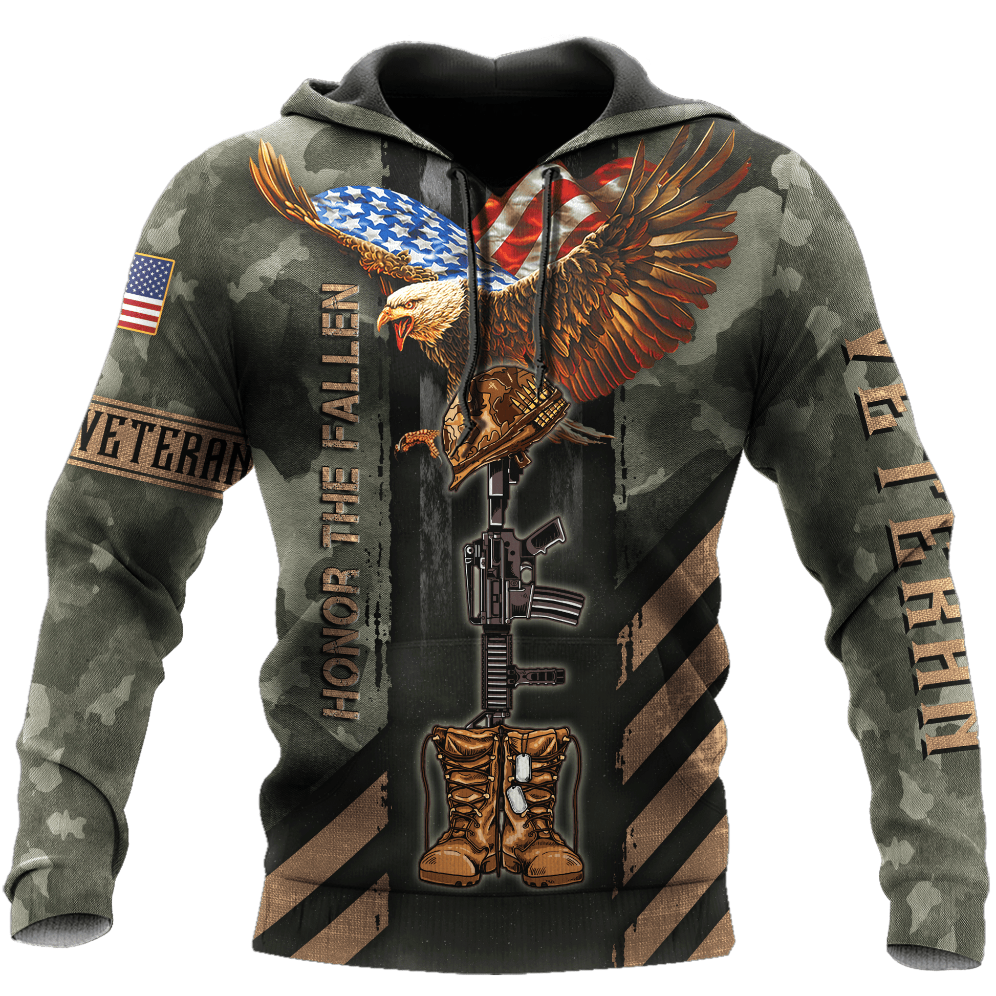 US Veteran - Eagle Honor The Fallen 3D All Over Printed Unisex Shirts MH17082203 - VET , Gifts for veterans