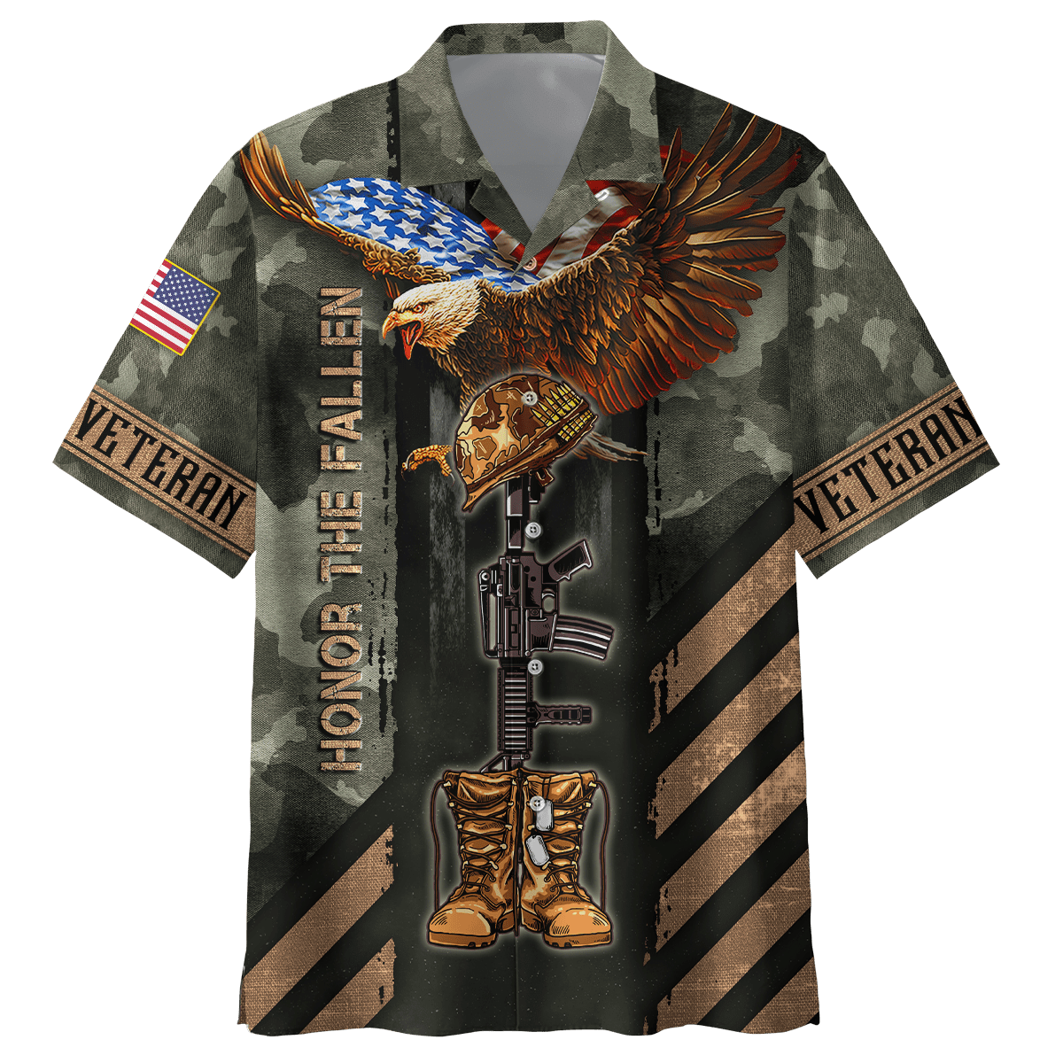US Veteran - Eagle Honor The Fallen 3D All Over Printed Unisex Shirts MH17082203 - VET , Gifts for veterans