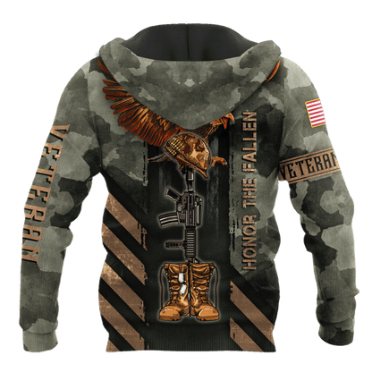 US Veteran - Eagle Honor The Fallen 3D All Over Printed Unisex Shirts MH17082203 - VET , Gifts for veterans