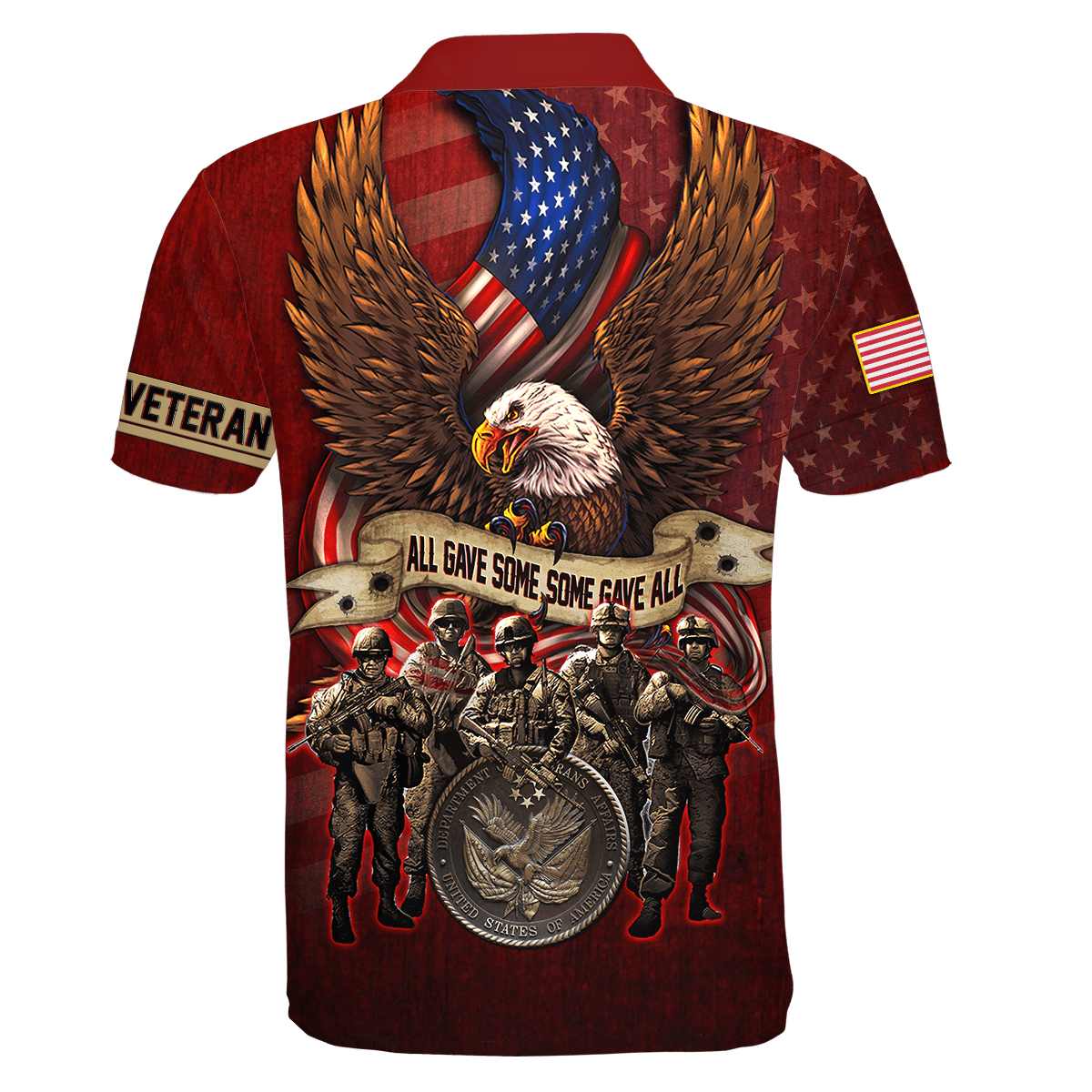 US Veteran - All Gave Some Some Gave All Unisex Shirts MON16082201-VET , Gifts for veterans