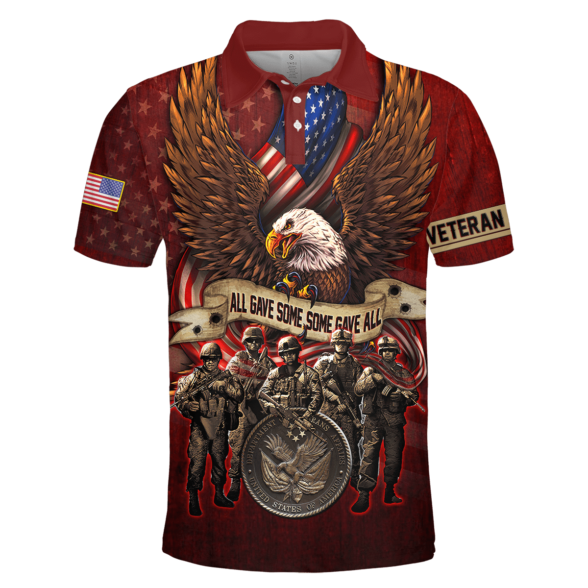 US Veteran - All Gave Some Some Gave All Unisex Shirts MON16082201-VET , Gifts for veterans