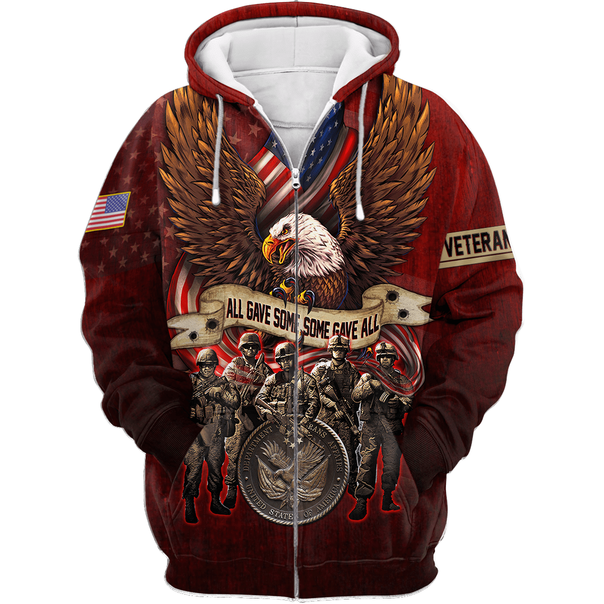 US Veteran - All Gave Some Some Gave All Unisex Shirts MON16082201-VET , Gifts for veterans