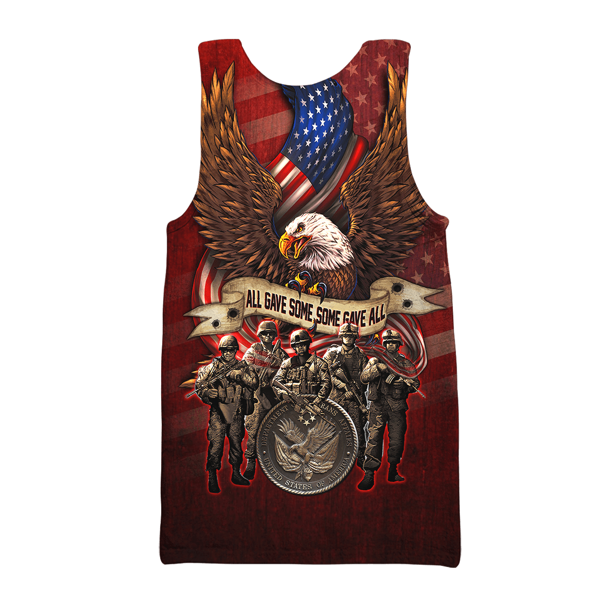 US Veteran - All Gave Some Some Gave All Unisex Shirts MON16082201-VET , Gifts for veterans