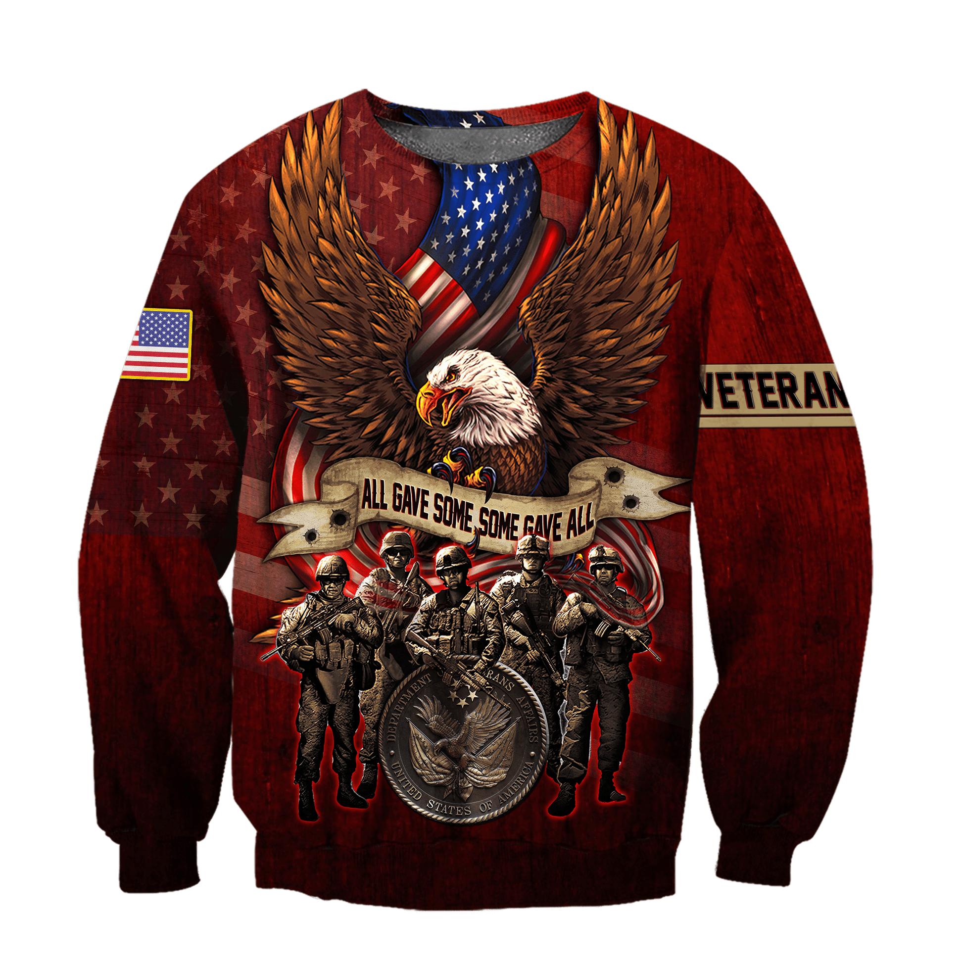 US Veteran - All Gave Some Some Gave All Unisex Shirts MON16082201-VET , Gifts for veterans