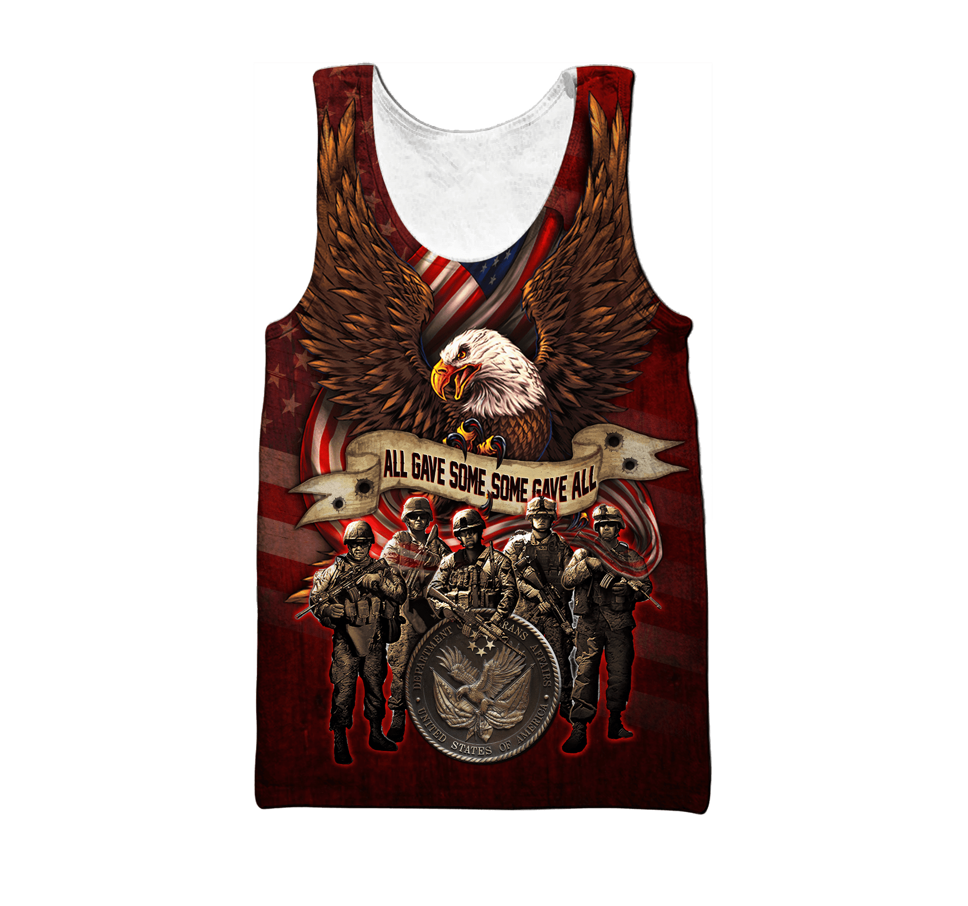 US Veteran - All Gave Some Some Gave All Unisex Shirts MON16082201-VET , Gifts for veterans