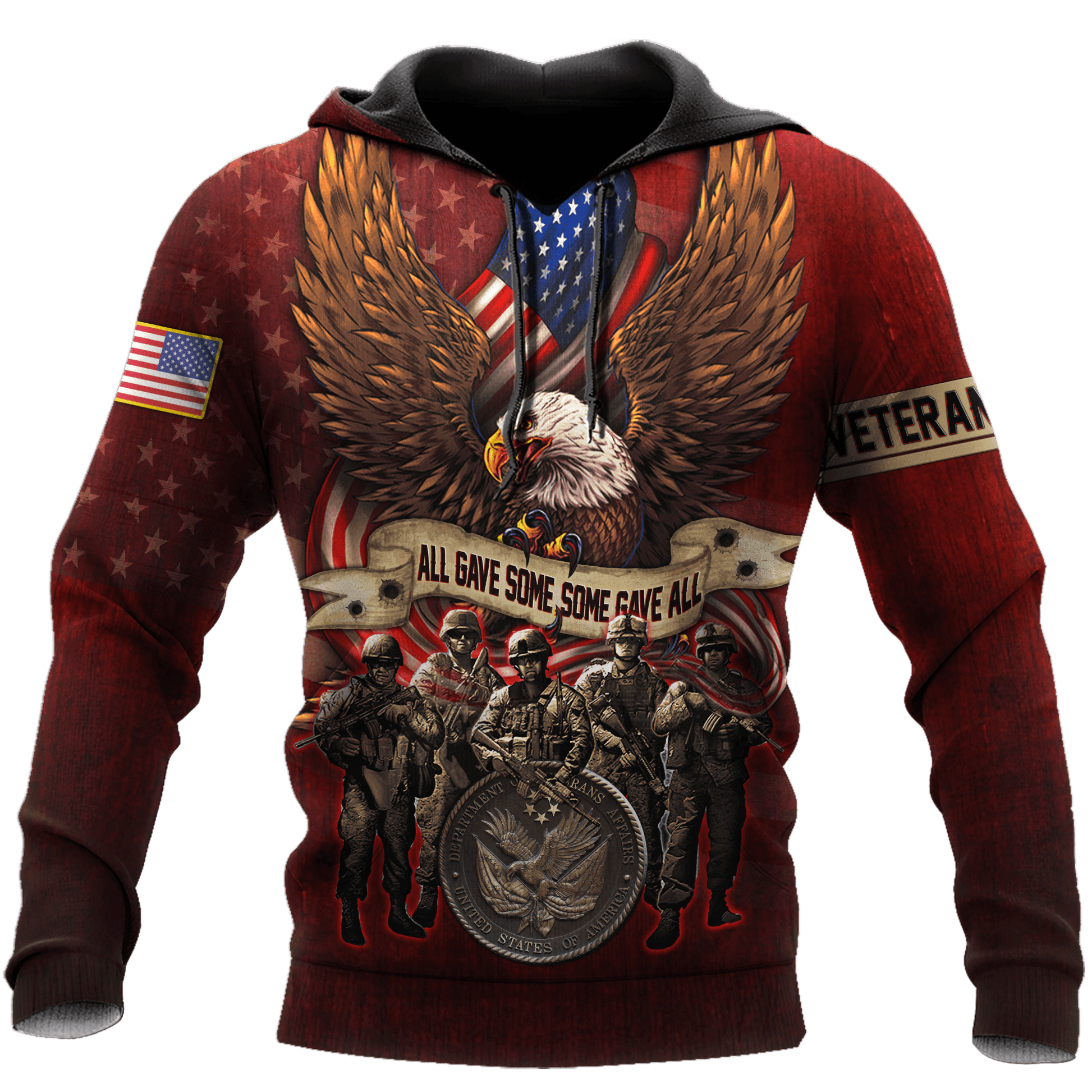 US Veteran - All Gave Some Some Gave All Unisex Shirts MON16082201-VET , Gifts for veterans