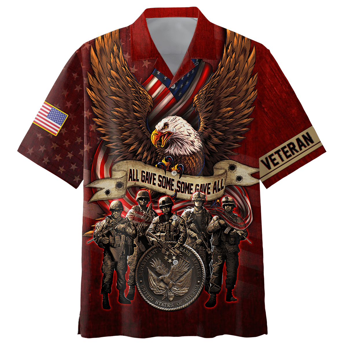 US Veteran - All Gave Some Some Gave All Unisex Shirts MON16082201-VET , Gifts for veterans