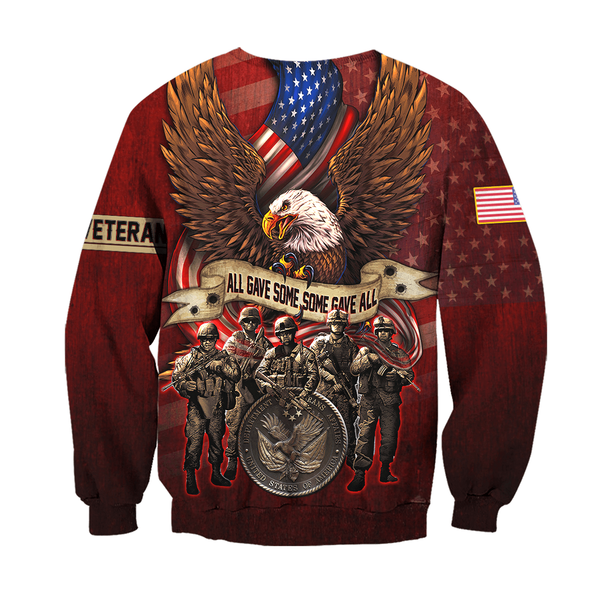 US Veteran - All Gave Some Some Gave All Unisex Shirts MON16082201-VET , Gifts for veterans