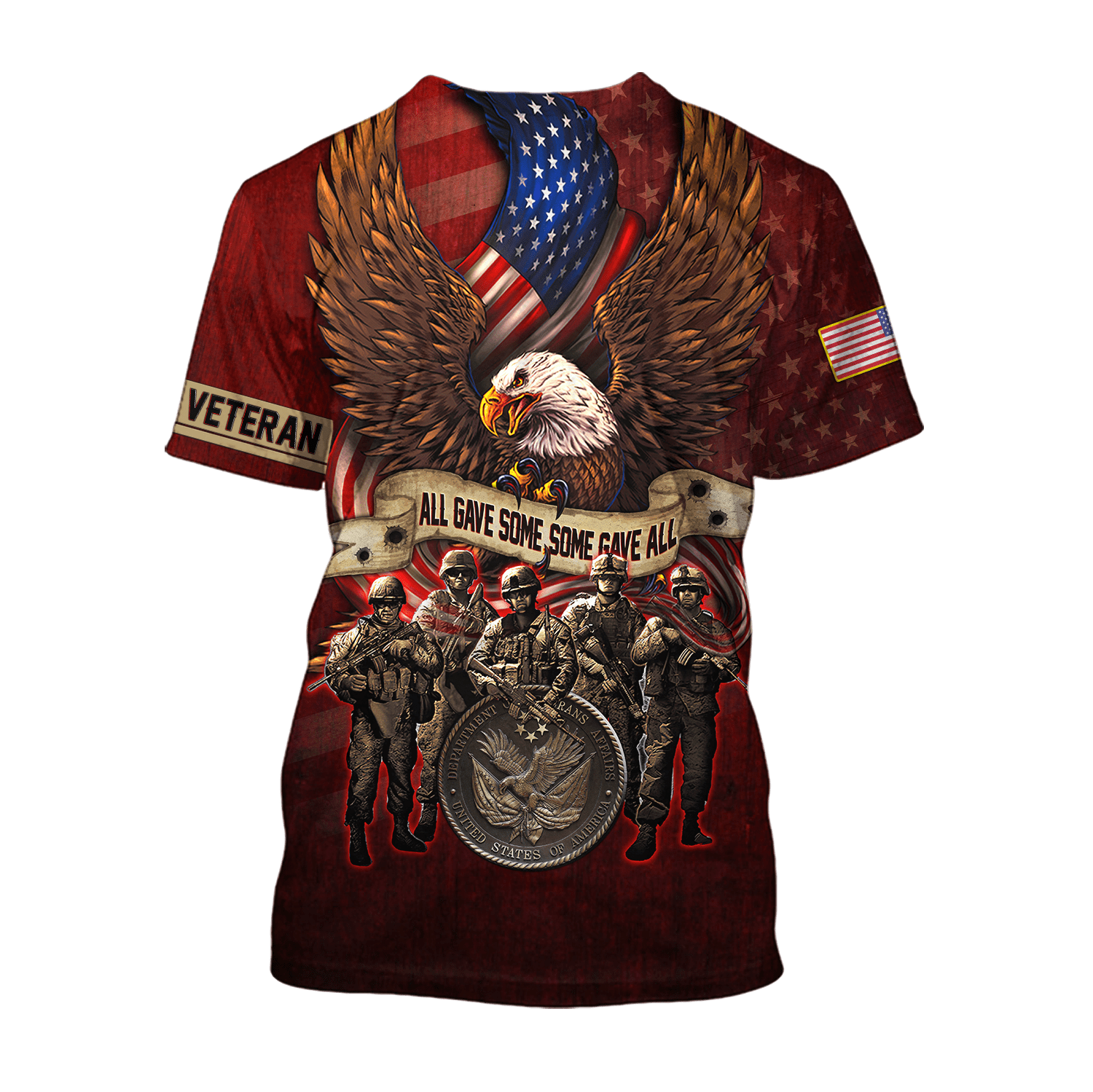 US Veteran - All Gave Some Some Gave All Unisex Shirts MON16082201-VET , Gifts for veterans