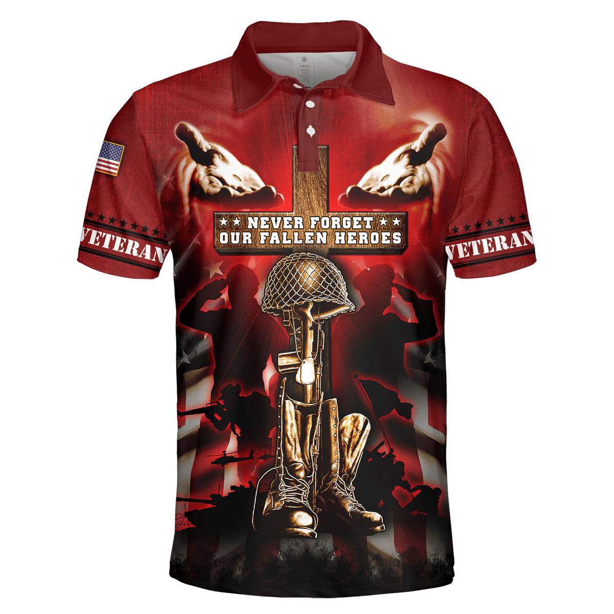 US Veteran - Never Forger Our Fallen Heroes 3D All Over Printed Unisex Shirts MH18082201 - VET , Gifts for veterans