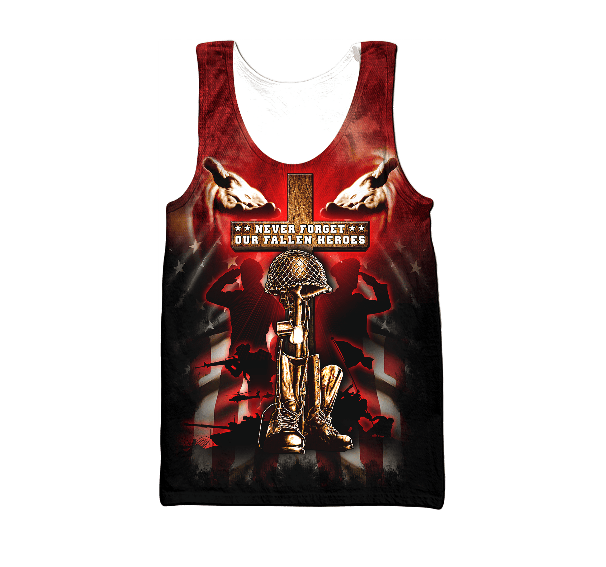 US Veteran - Never Forger Our Fallen Heroes 3D All Over Printed Unisex Shirts MH18082201 - VET , Gifts for veterans
