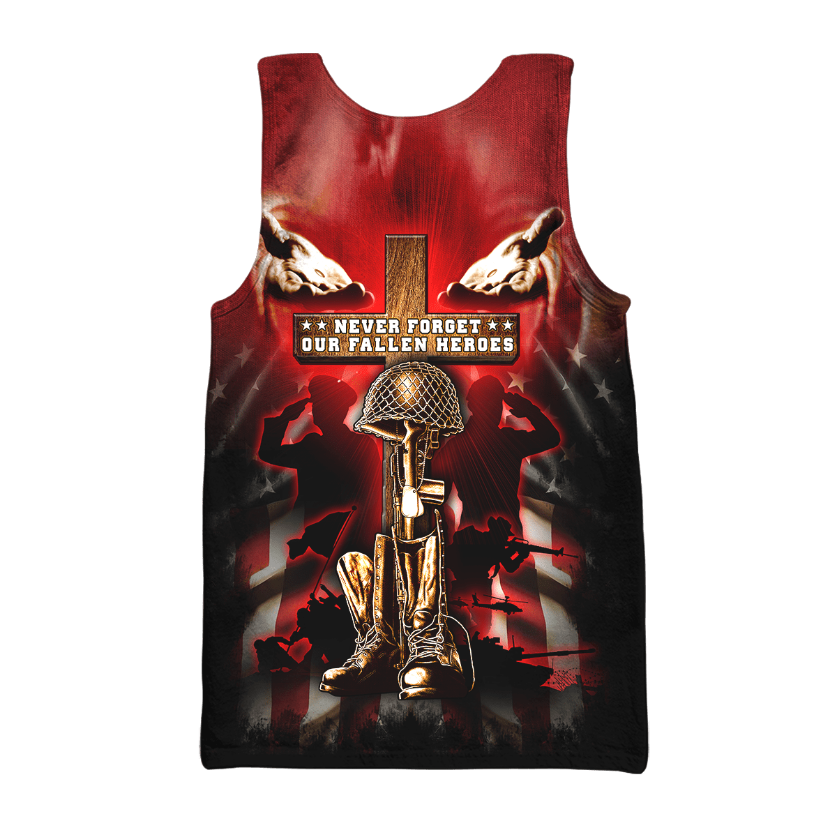 US Veteran - Never Forger Our Fallen Heroes 3D All Over Printed Unisex Shirts MH18082201 - VET , Gifts for veterans