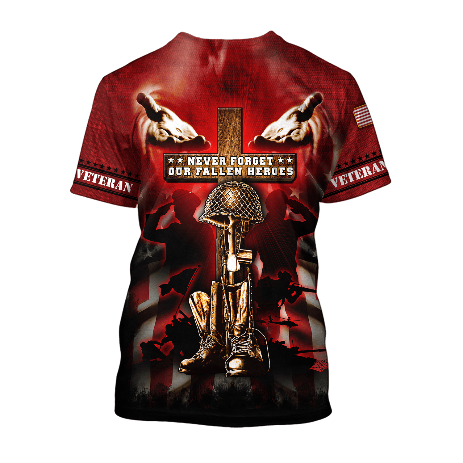 US Veteran - Never Forger Our Fallen Heroes 3D All Over Printed Unisex Shirts MH18082201 - VET , Gifts for veterans