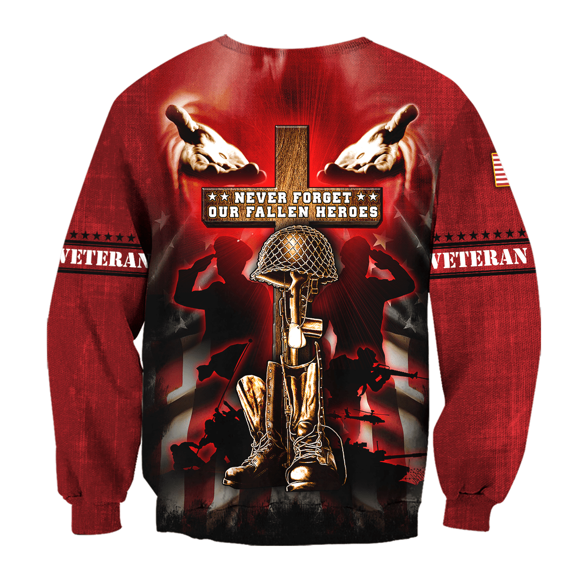 US Veteran - Never Forger Our Fallen Heroes 3D All Over Printed Unisex Shirts MH18082201 - VET , Gifts for veterans