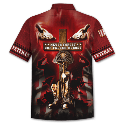 US Veteran - Never Forger Our Fallen Heroes 3D All Over Printed Unisex Shirts MH18082201 - VET , Gifts for veterans