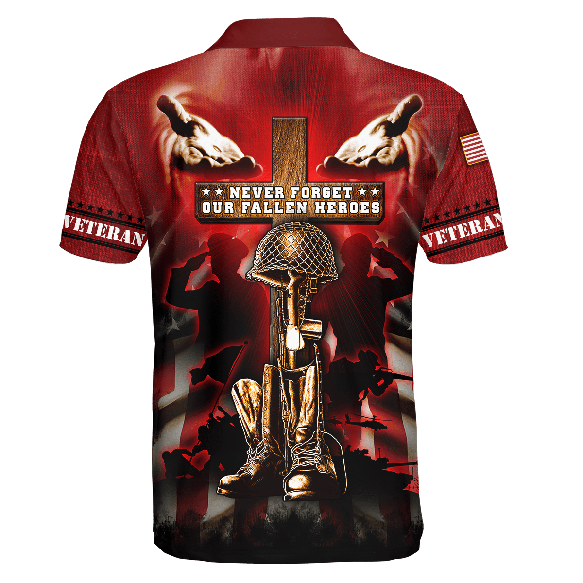 US Veteran - Never Forger Our Fallen Heroes 3D All Over Printed Unisex Shirts MH18082201 - VET , Gifts for veterans