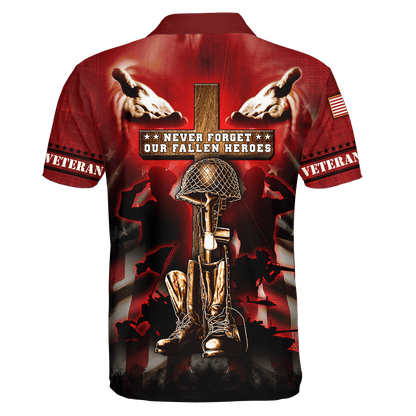 US Veteran - Never Forger Our Fallen Heroes 3D All Over Printed Unisex Shirts MH18082201 - VET , Gifts for veterans