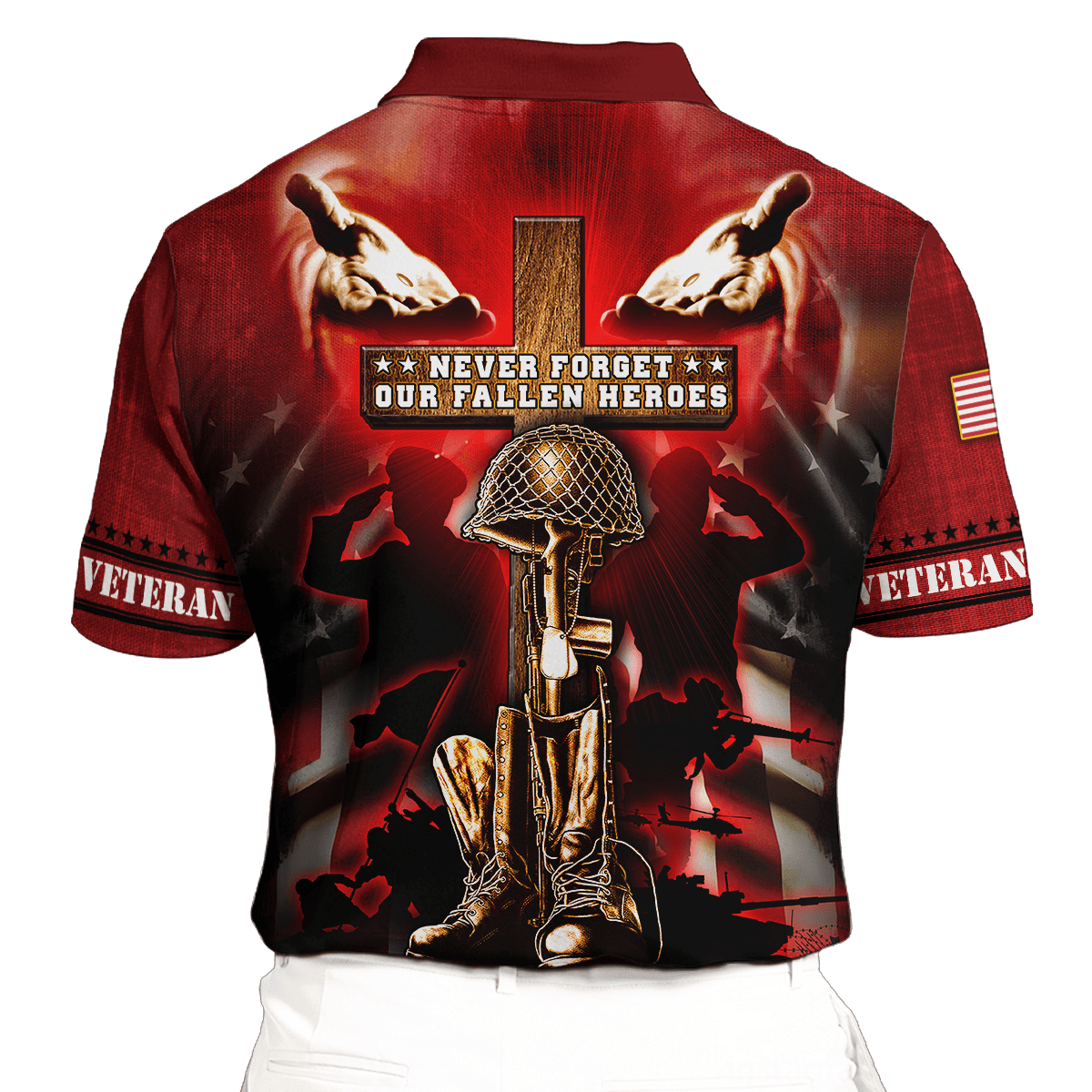 US Veteran - Never Forger Our Fallen Heroes 3D All Over Printed Unisex Shirts MH18082201 - VET , Gifts for veterans