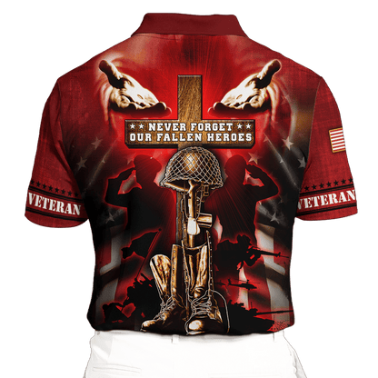 US Veteran - Never Forger Our Fallen Heroes 3D All Over Printed Unisex Shirts MH18082201 - VET , Gifts for veterans