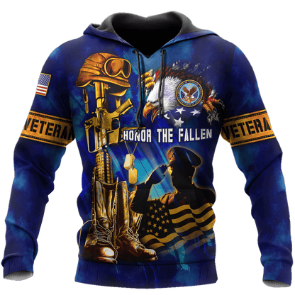 US Veteran - Honor The Fallen 3D All Over Printed Unisex Shirts MH19082201 - VET , Gifts for veterans