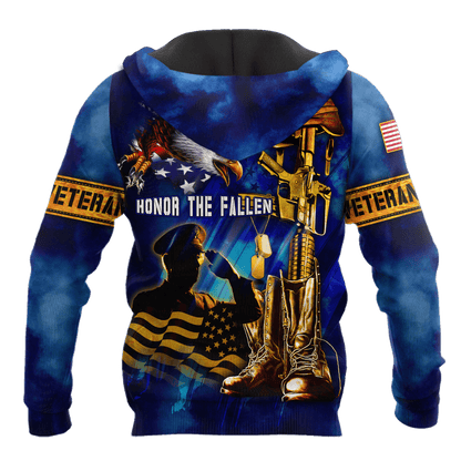 US Veteran - Honor The Fallen 3D All Over Printed Unisex Shirts MH19082201 - VET , Gifts for veterans