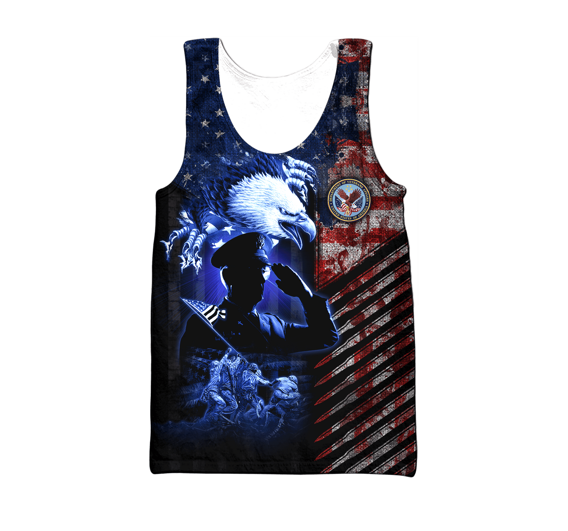 Eagle US Veteran Raising The Flag On Iwo Jima 3D All Over Printed Unisex Shirts MH19082202 - VET , Gifts for veterans