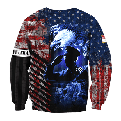 Eagle US Veteran Raising The Flag On Iwo Jima 3D All Over Printed Unisex Shirts MH19082202 - VET , Gifts for veterans