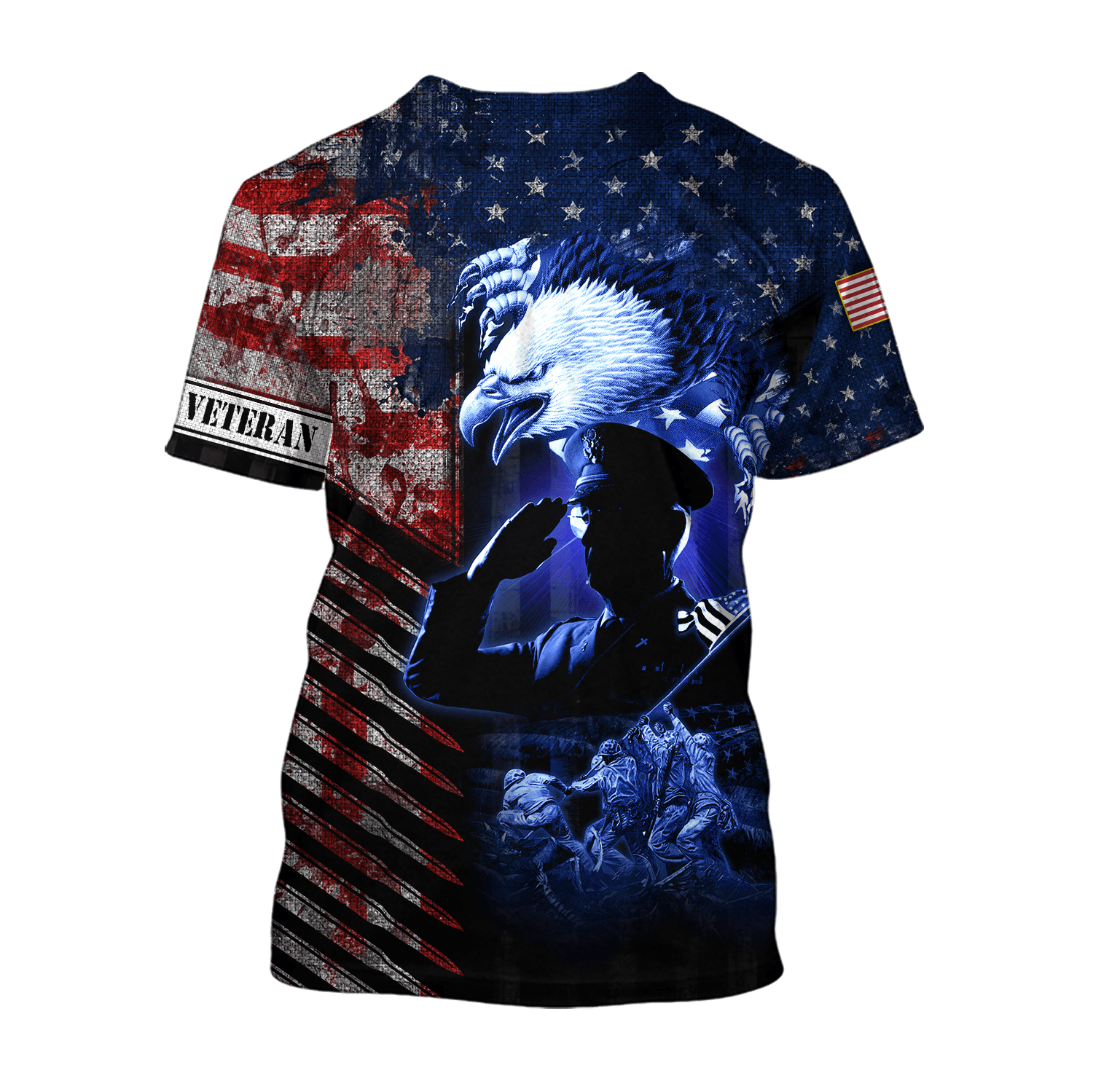 Eagle US Veteran Raising The Flag On Iwo Jima 3D All Over Printed Unisex Shirts MH19082202 - VET , Gifts for veterans