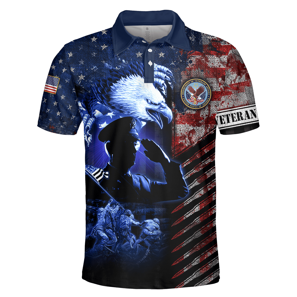 Eagle US Veteran Raising The Flag On Iwo Jima 3D All Over Printed Unisex Shirts MH19082202 - VET , Gifts for veterans