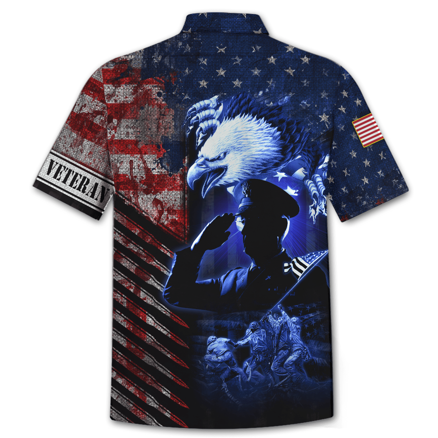 Eagle US Veteran Raising The Flag On Iwo Jima 3D All Over Printed Unisex Shirts MH19082202 - VET , Gifts for veterans