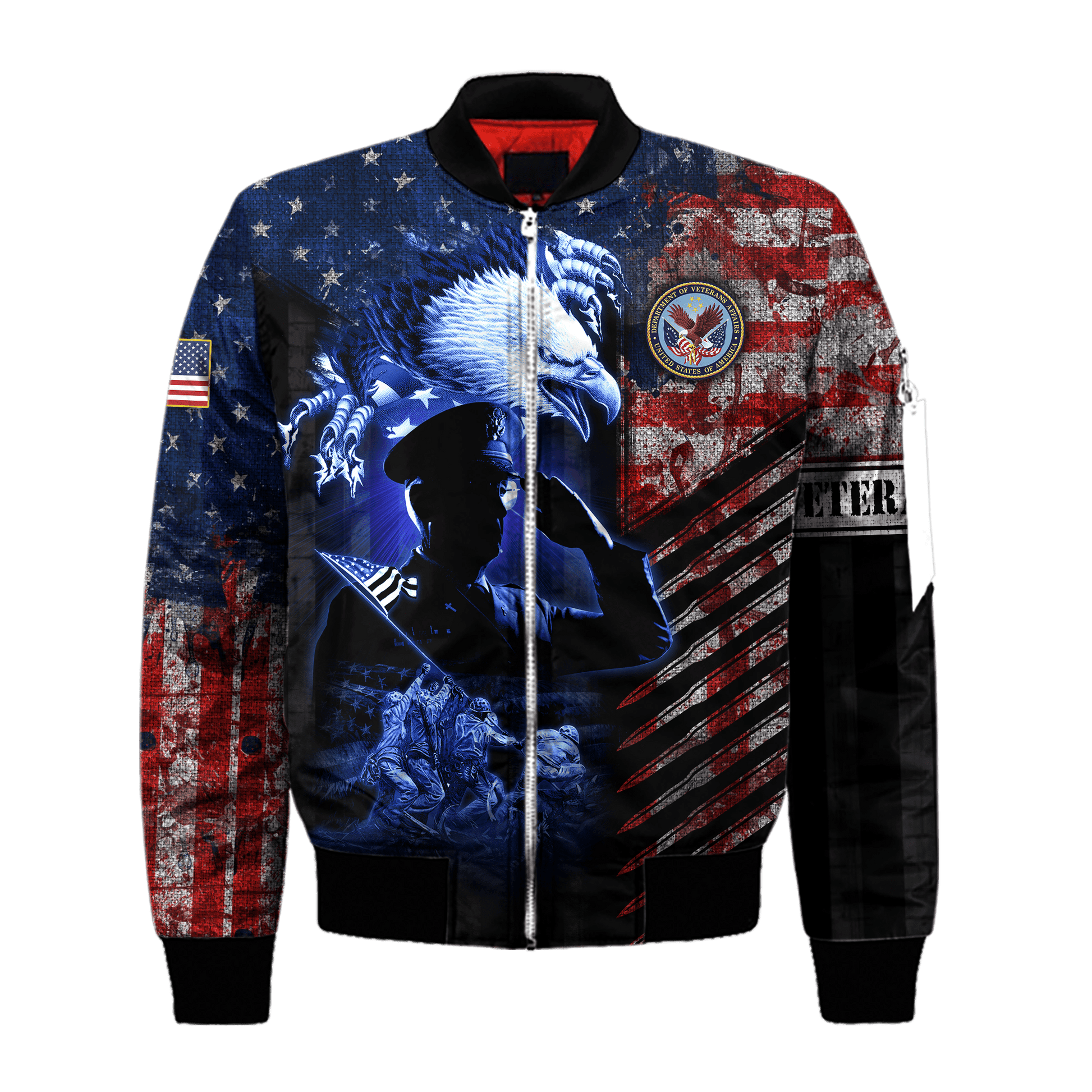 Eagle US Veteran Raising The Flag On Iwo Jima 3D All Over Printed Unisex Shirts MH19082202 - VET , Gifts for veterans