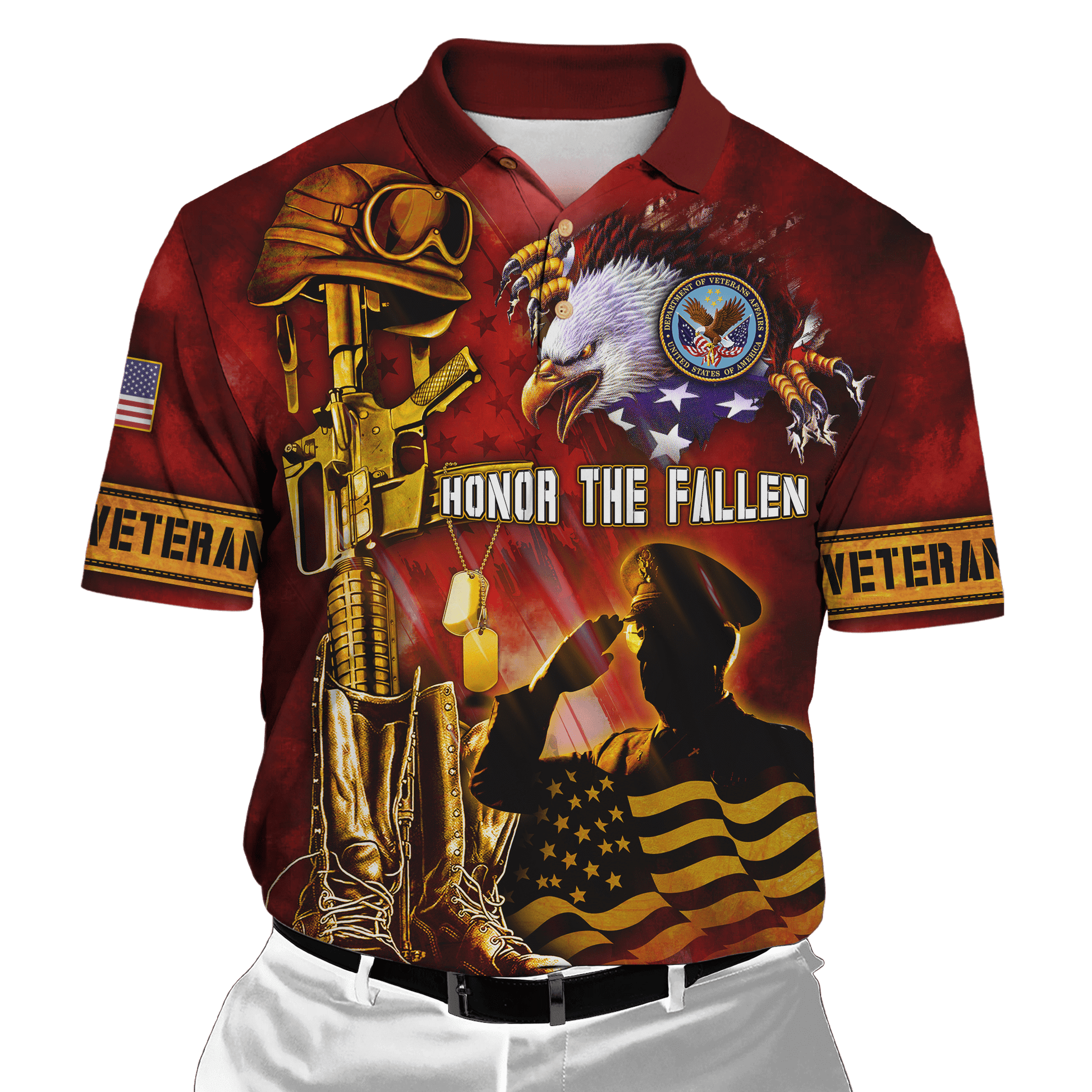 US Veteran - Honor The Fallen 3D All Over Printed Unisex Shirts MH19082203 - VET , Gifts for veterans