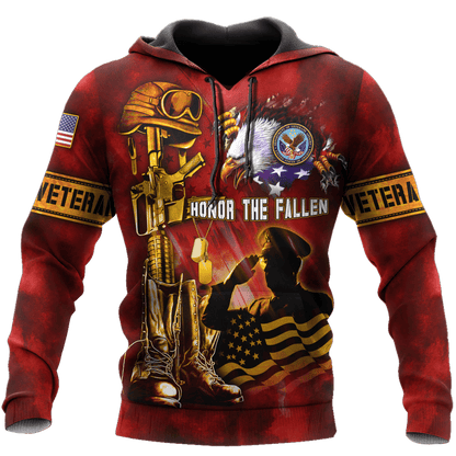 US Veteran - Honor The Fallen 3D All Over Printed Unisex Shirts MH19082203 - VET , Gifts for veterans