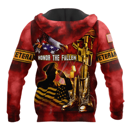 US Veteran - Honor The Fallen 3D All Over Printed Unisex Shirts MH19082203 - VET , Gifts for veterans