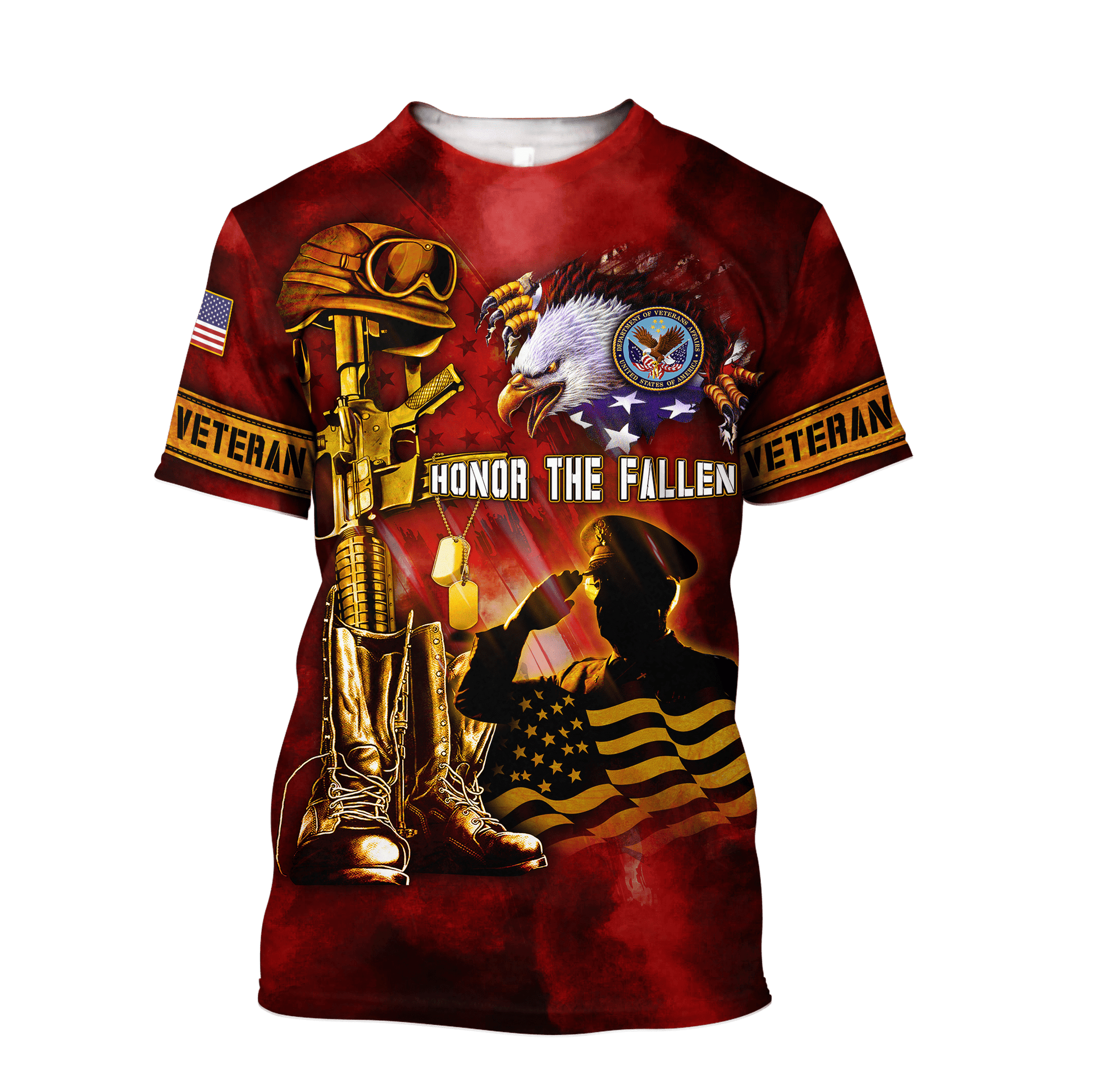 US Veteran - Honor The Fallen 3D All Over Printed Unisex Shirts MH19082203 - VET , Gifts for veterans