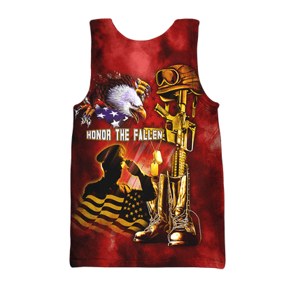 US Veteran - Honor The Fallen 3D All Over Printed Unisex Shirts MH19082203 - VET , Gifts for veterans