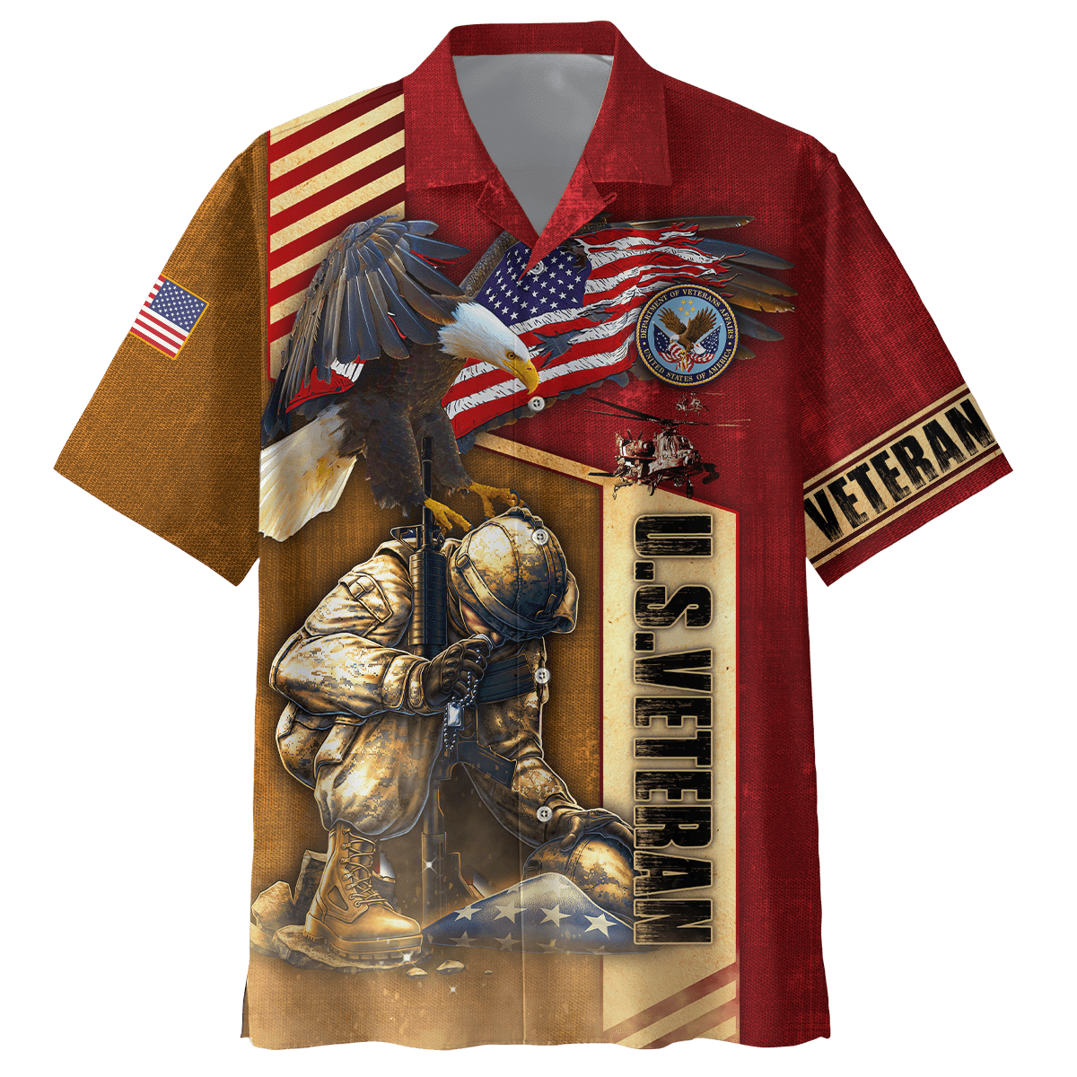 US Veteran - Never Forger Our Fallen Heroes 3D All Over Printed Unisex Shirts MH22082202 - VET , Gifts for veterans