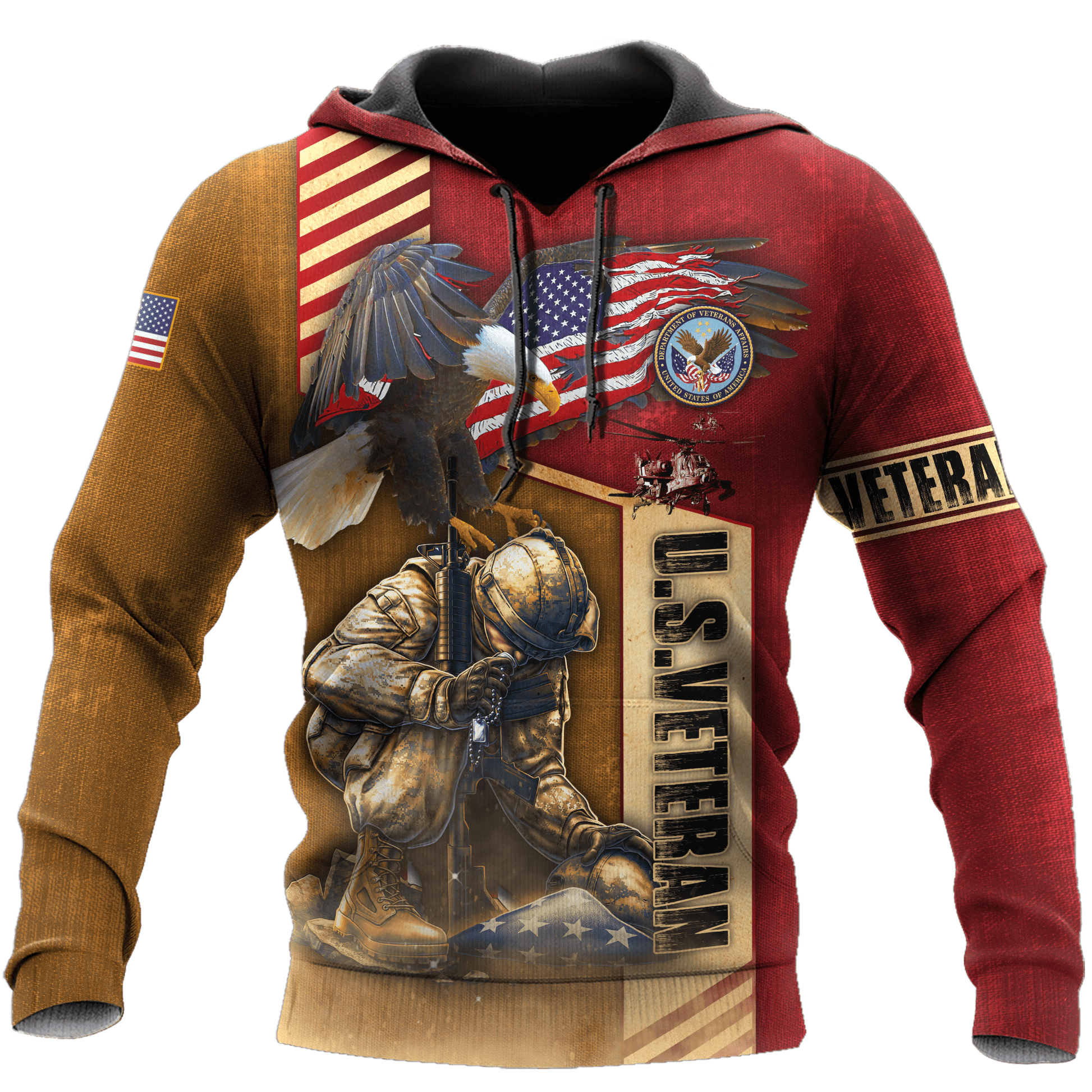 US Veteran - Never Forger Our Fallen Heroes 3D All Over Printed Unisex Shirts MH22082202 - VET , Gifts for veterans