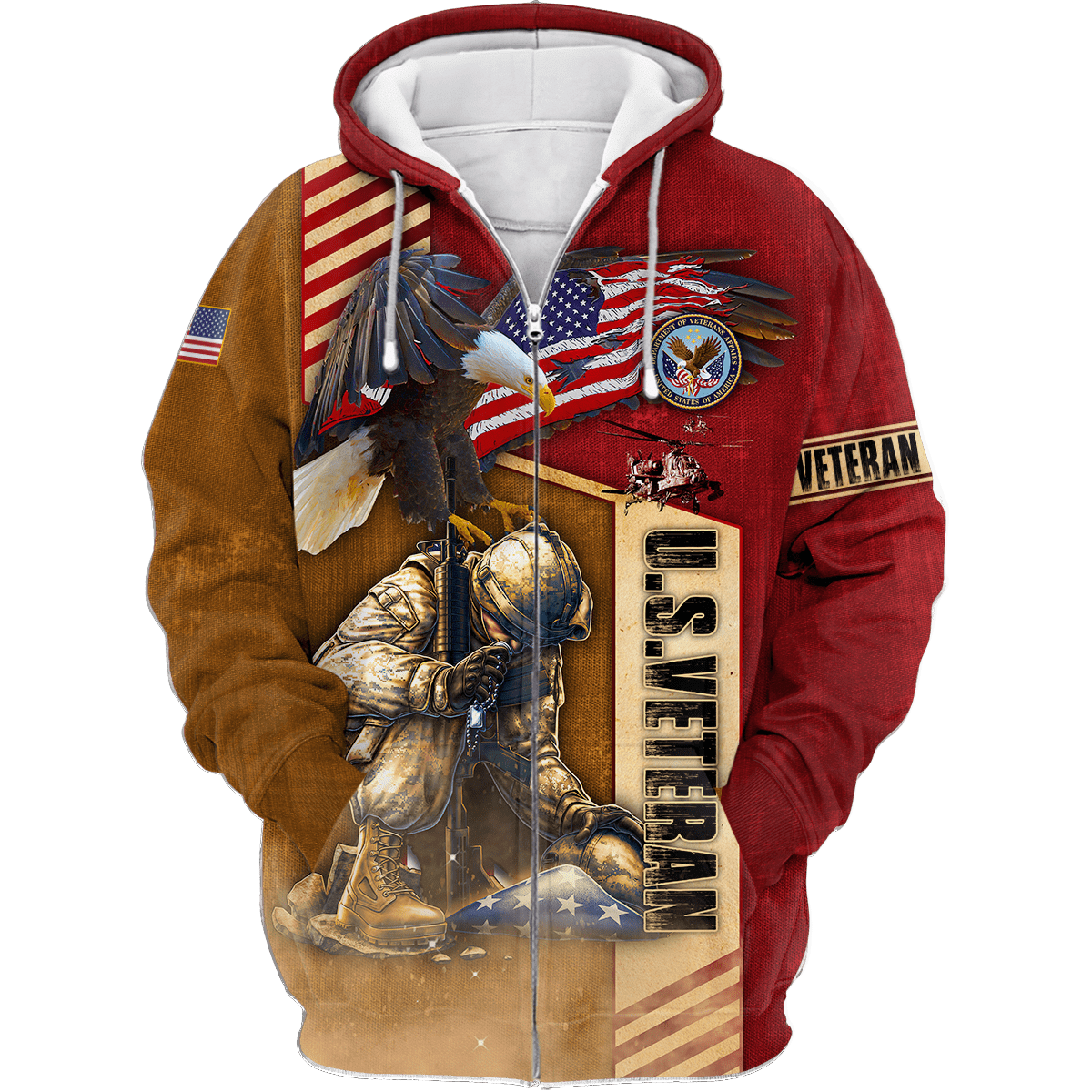 US Veteran - Never Forger Our Fallen Heroes 3D All Over Printed Unisex Shirts MH22082202 - VET , Gifts for veterans