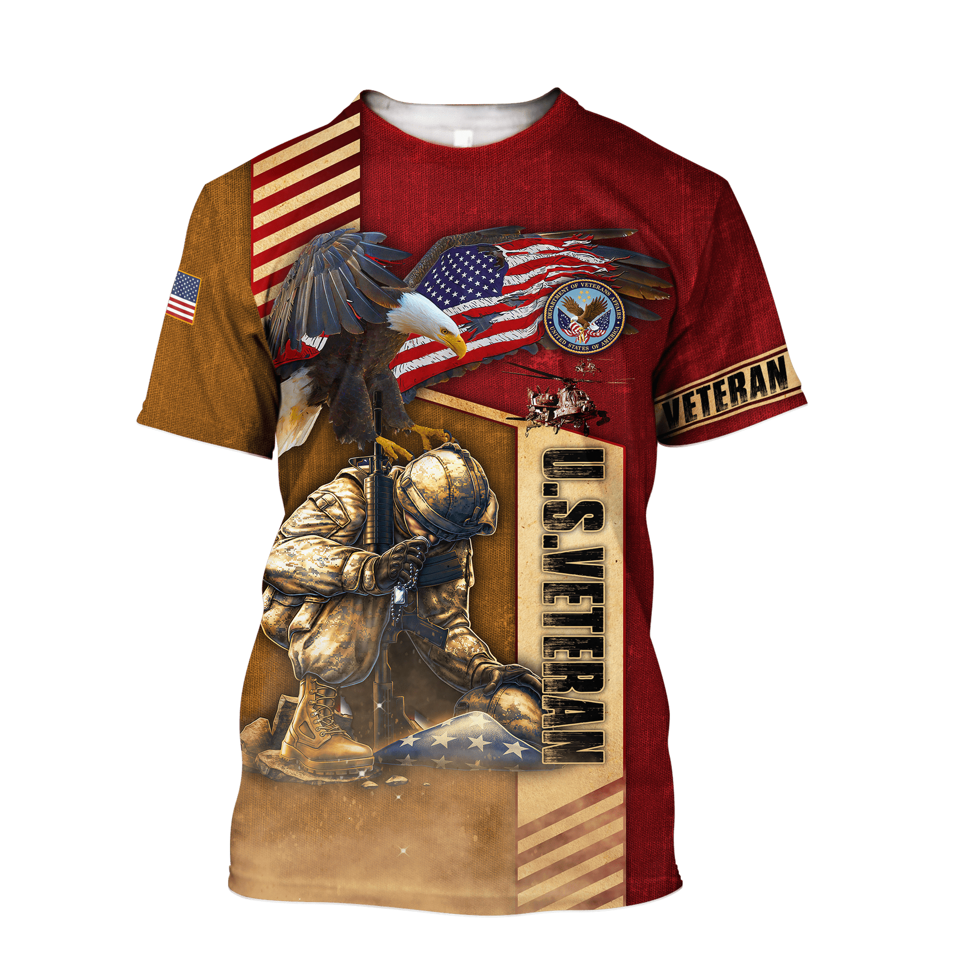 US Veteran - Never Forger Our Fallen Heroes 3D All Over Printed Unisex Shirts MH22082202 - VET , Gifts for veterans