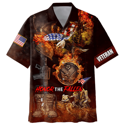 US Veteran - Honor The Fallen 3D All Over Printed Unisex Shirts MON18082201-VET , Gifts for veterans