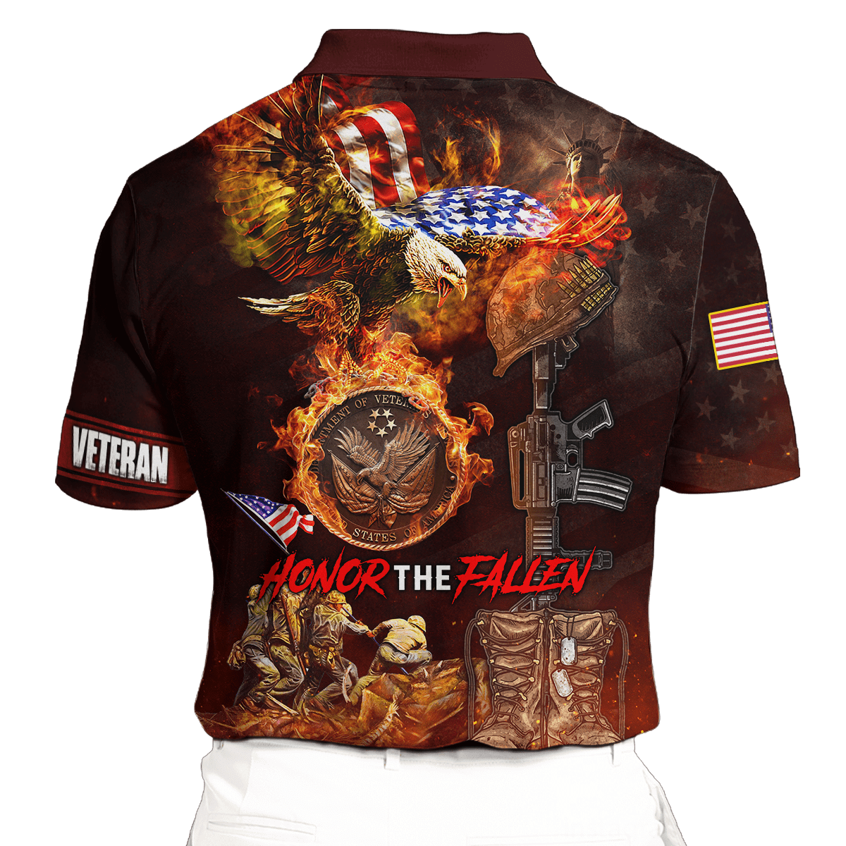 US Veteran - Honor The Fallen 3D All Over Printed Unisex Shirts MON18082201-VET , Gifts for veterans
