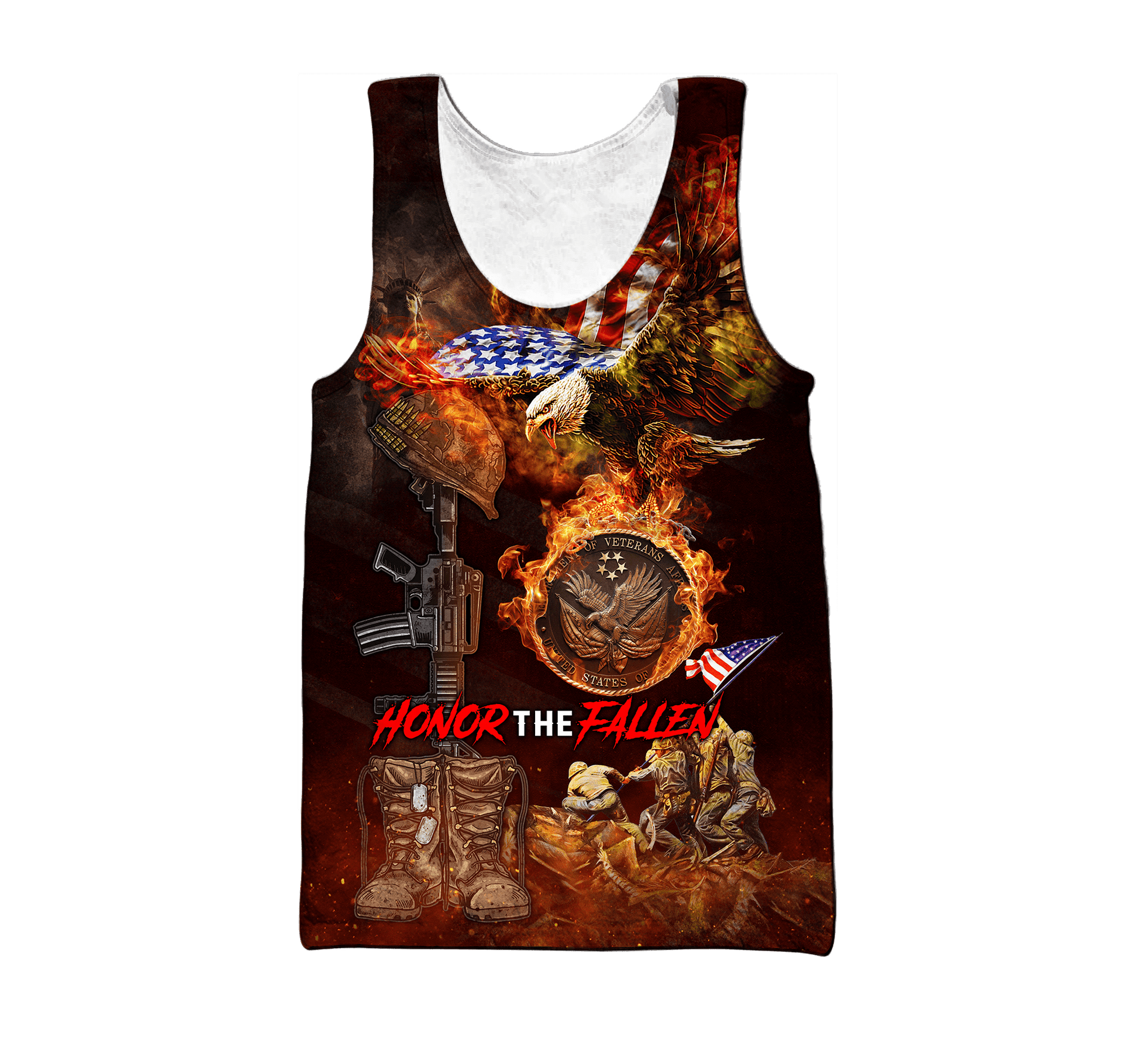 US Veteran - Honor The Fallen 3D All Over Printed Unisex Shirts MON18082201-VET , Gifts for veterans