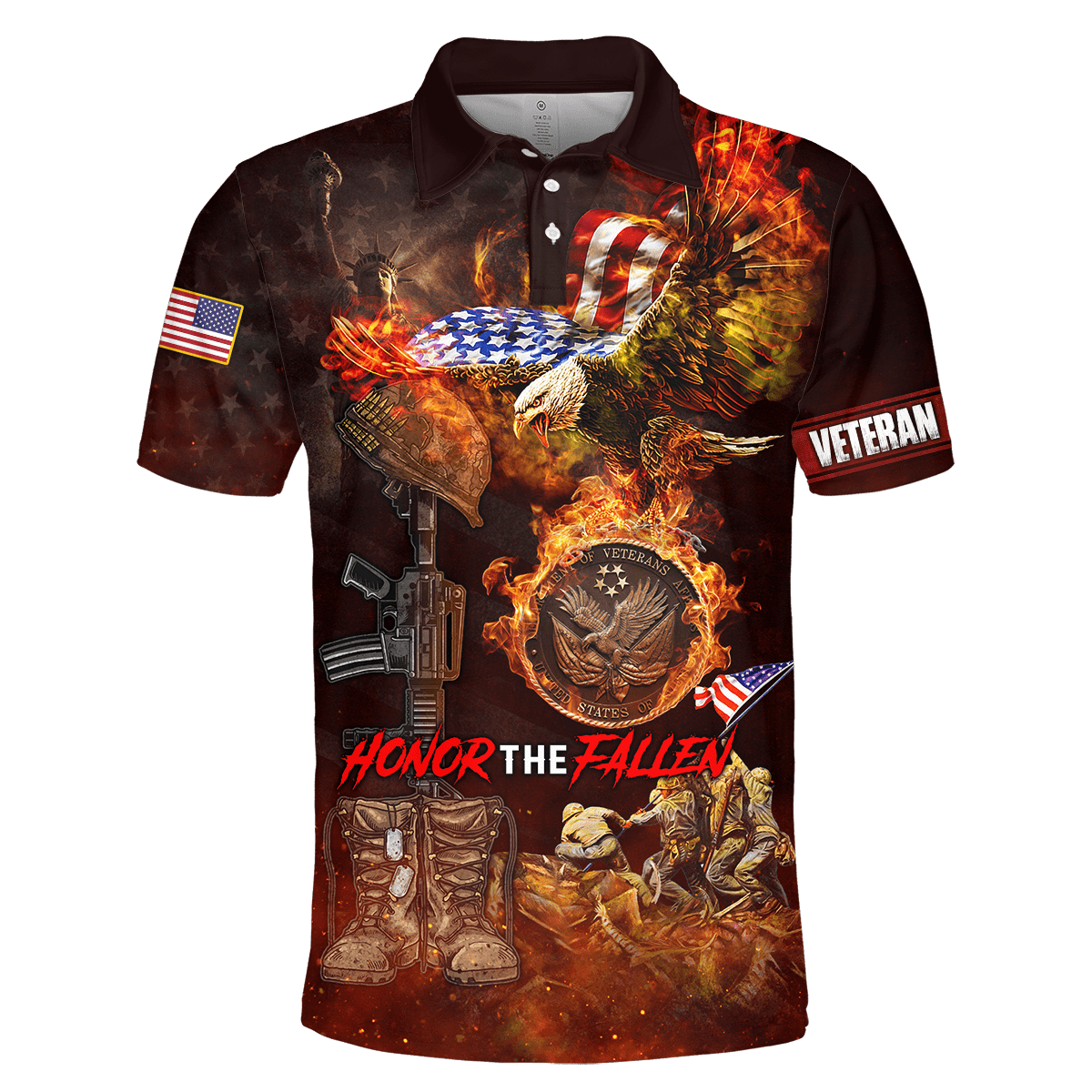US Veteran - Honor The Fallen 3D All Over Printed Unisex Shirts MON18082201-VET , Gifts for veterans