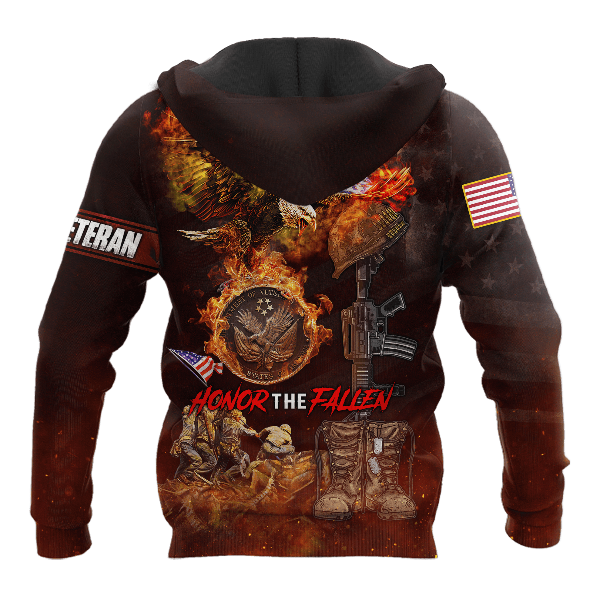 US Veteran - Honor The Fallen 3D All Over Printed Unisex Shirts MON18082201-VET , Gifts for veterans