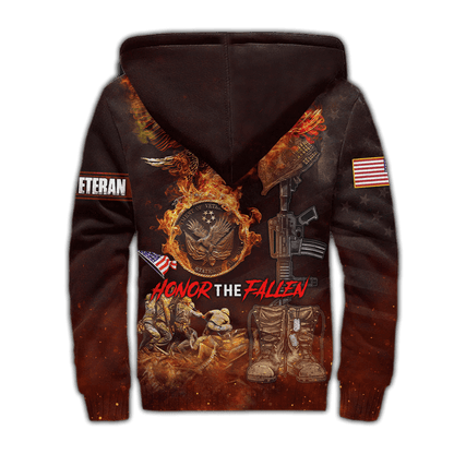 US Veteran - Honor The Fallen 3D All Over Printed Unisex Shirts MON18082201-VET , Gifts for veterans